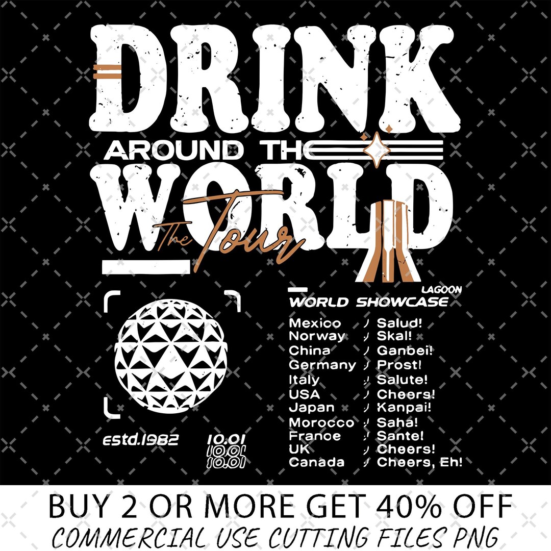 Epcot Drink Around the World Tour 2023 Shirt, Mickey and Friends Tshirt