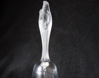 Lenox Lead Crystal Holy Family Bell - vintage