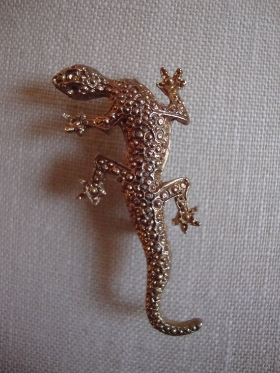 Lizard Brooch, Vintage - image 3