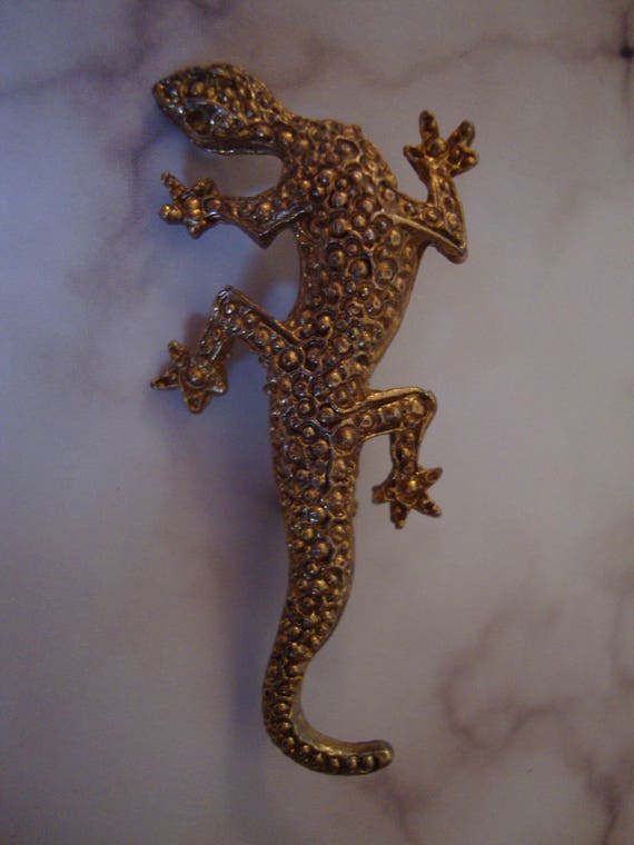 Lizard Brooch, Vintage - image 1