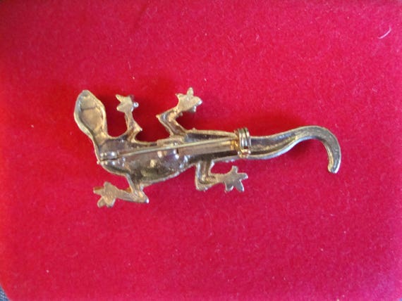 Lizard Brooch, Vintage - image 4
