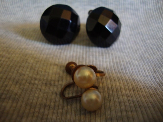 Earrings, Vintage Screw back - image 3