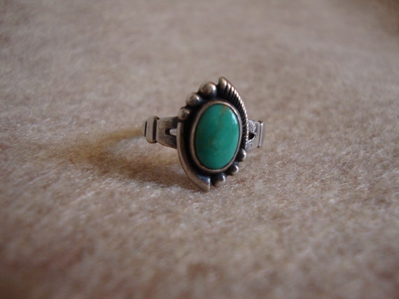 Turquoise Native American Ring - image 2