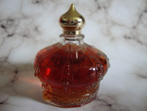 Perfume Avon Crown or Bell Bottle Avon perfume glass bottle with red cap