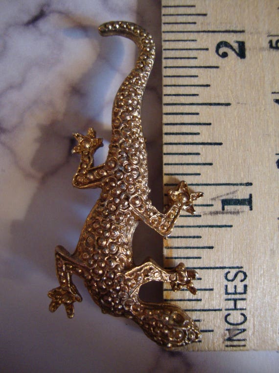 Lizard Brooch, Vintage - image 6