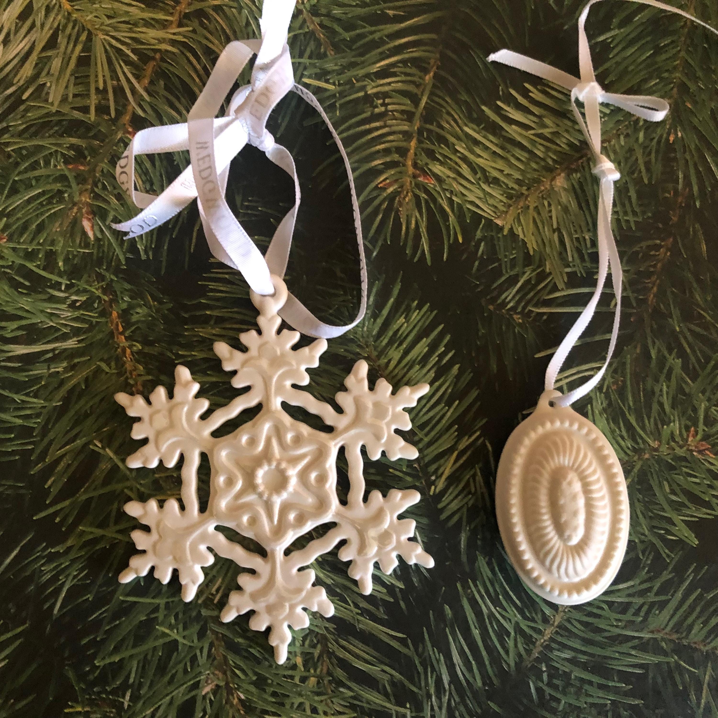 Wedgwood Snowflake Ornaments - Etsy