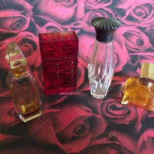 Perfume Bottle Collection, lot of 4 minis, Vintage