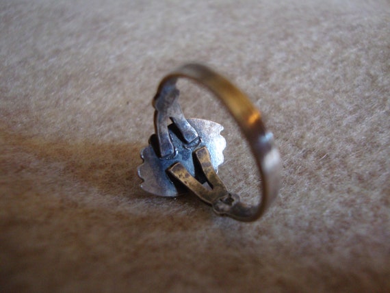 Turquoise Native American Ring - image 7