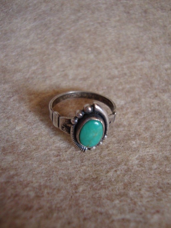 Turquoise Native American Ring - image 1