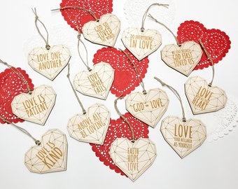 Love Tree Ornament | Valentine's Day | Love Tree | Heart | Wood | Tree Decoration | Christ | Christian | Minimalist | Modern | Natural