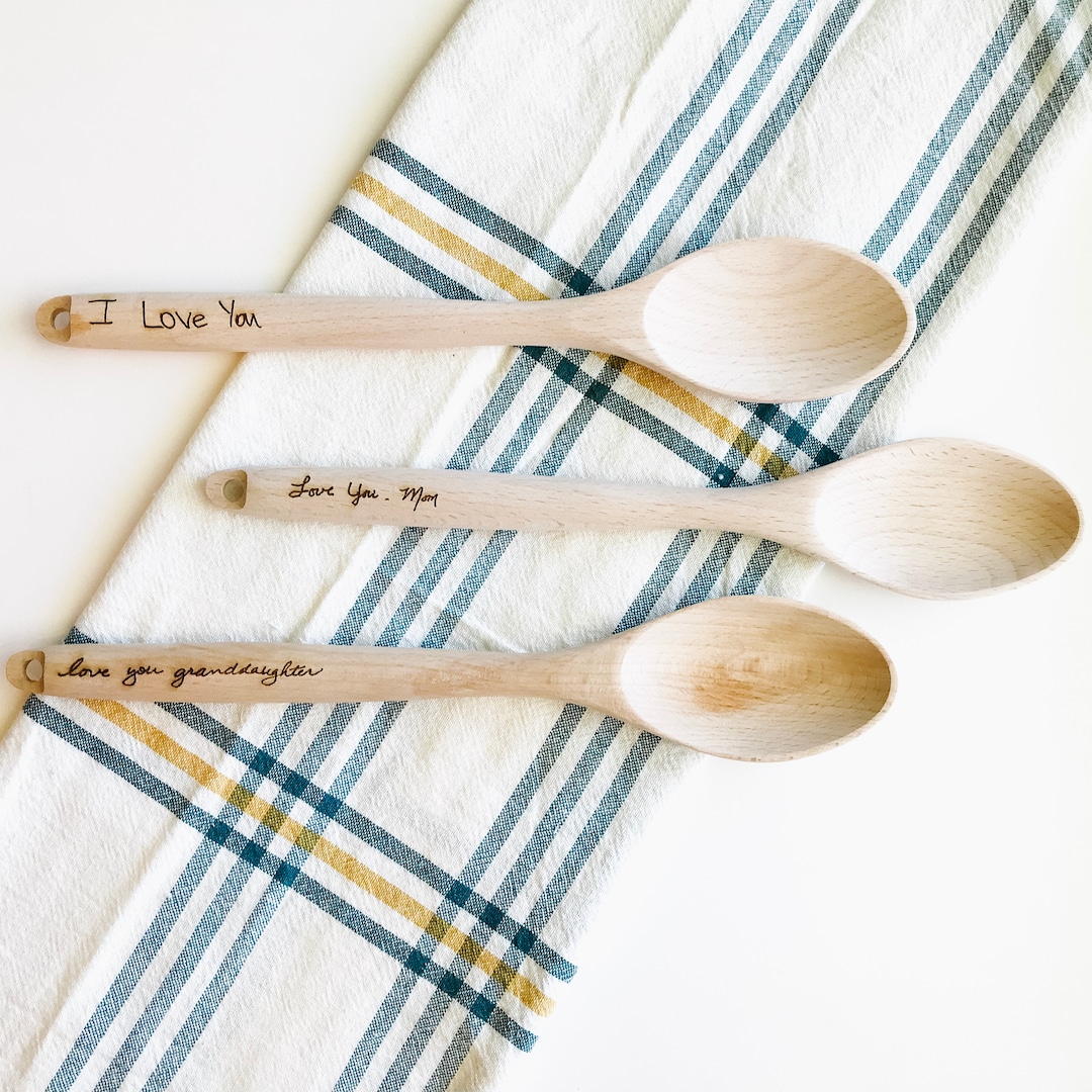 Handwriting Wooden Spoon Custom Wooden Spoon Personalized Wooden Spoon