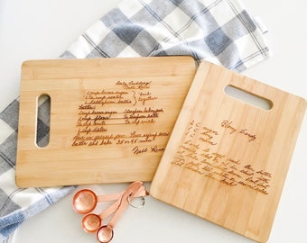 Handwriting Cutting Board | Custom Cutting Board | Personalized Cutting Board | Handwriting Gifts| Bamboo Cutting Board| Cutting Board Gift