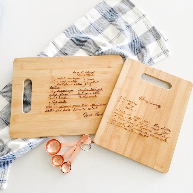 Handwriting Cutting Board Custom Cutting Board Etsy