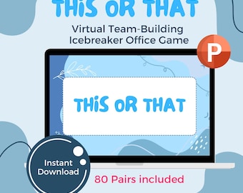 アイスブレイクゲーム：チームビルディング、オフィスまたはバーチャル（PowerPoint および PDF）