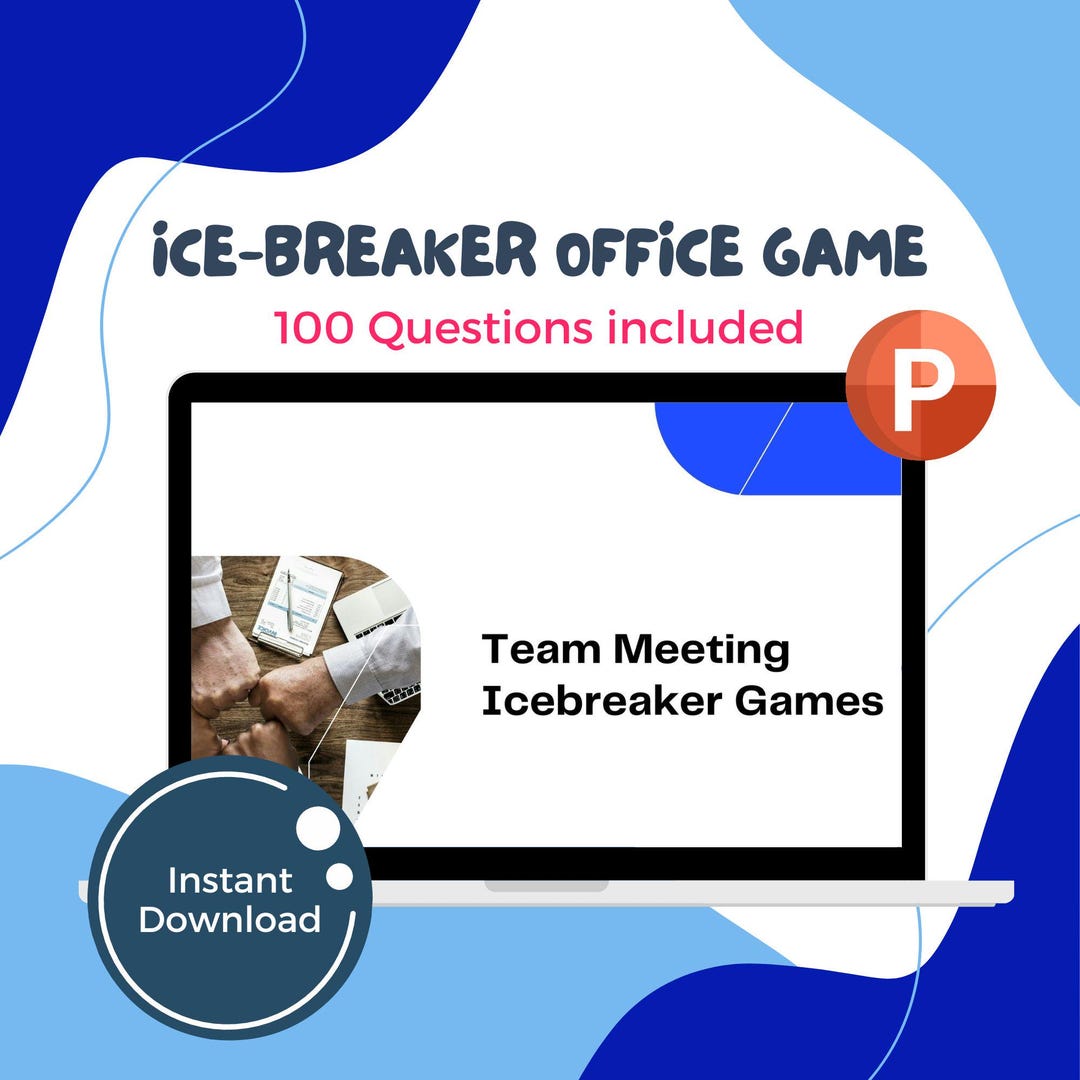 100 Questions Icebreaker Game Powerpoint and PDF Conversation Starter ...