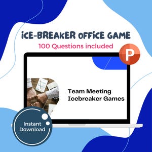 Icebreaker Games Team Building Office Game PowerPoint Virtual Games for Work Digital Game for Meetings Events Zoom 100 questions games