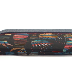 Etui MacBook Pro 16 2021 tissu boho plumes, Housse MacBook pro 15 bohème, étui ordinateur 17, ordinateur 16, cadeau noël personnalisable image 7