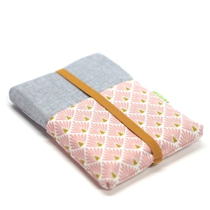 Etui liseuse kindle/Kindle Paperwhite, Kobo/Kobo libra/Kobo Clara/ Vivlio touch lux - Tissu imprimé japonais - Sur mesure & Fait main