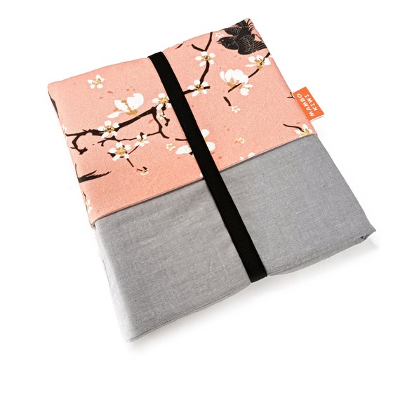 Etui liseuse tissu japonais, étui kobo libra 2 motif japonais