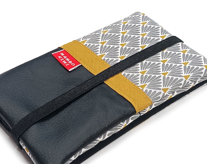 Japanese women's wallet, faux leather wallet companion, complete checkbook companion, personalized Mother's Day gift, Christmas