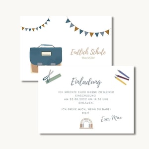 Cartes d'invitation communion ensemble carte d'invitation personnalisée cartes d'invitation inscription scolaire premier jour d'école