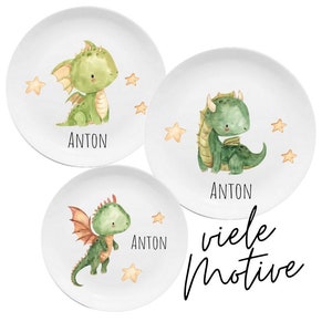Children&#39;s dishes set with name fox