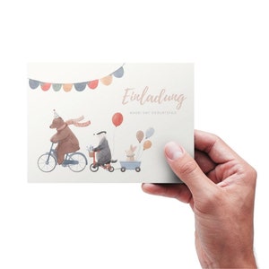 4 u 8 Tarjetas de invitación personalizadas Tarjetas de invitación Cumpleaños Animales del bosque Zorro Cumpleaños infantil Personalizado