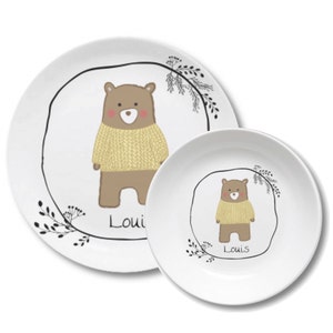 Children's plate with name plates with name image 2