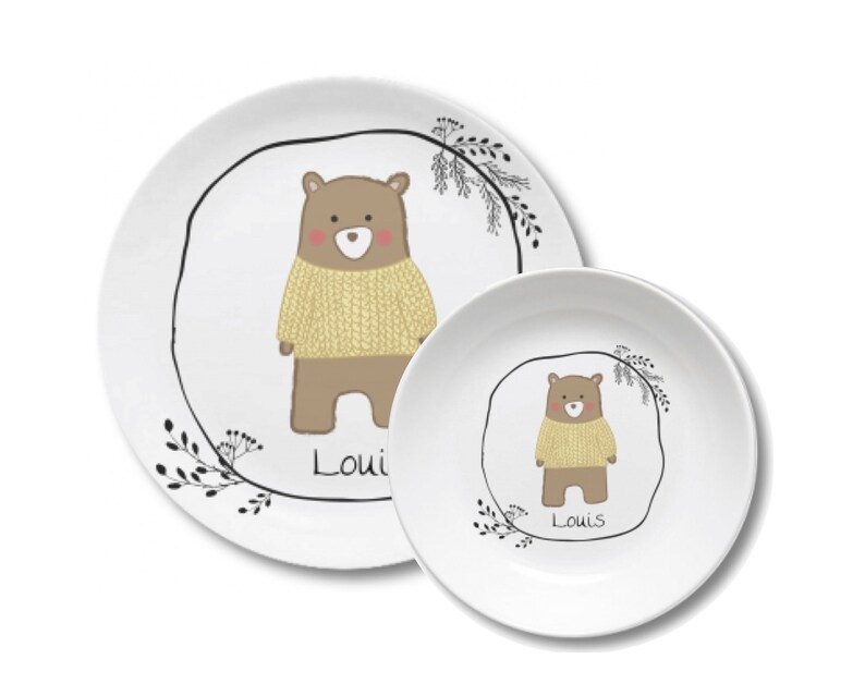 Children's plate with name plates with name image 2