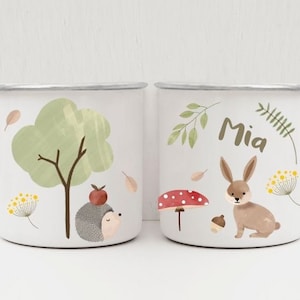 Mug Name fox personalized gifts christening gift first birthday