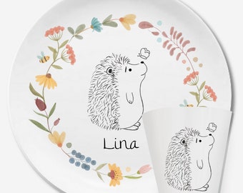 Children's dishes set with name fox