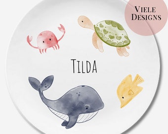 Children's dishes set with name fox