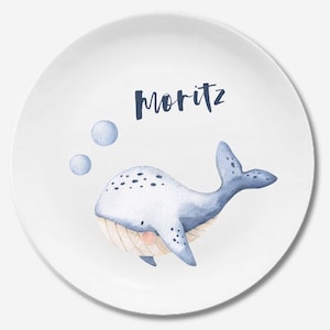 Children's dishes set with name wild animals Hipsterkids