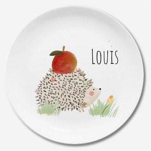 Children's dishes set with name fox Igel