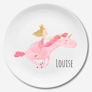 Children's dishes set with name fox Prinzessin