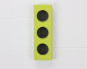 Triple Cardboard Planter - Lime Green - Wall Planter