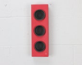 Triple Cardboard Planter - Red - Wall Planter