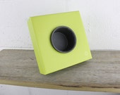 Single Cardboard Planter - Lime Green- Wall Planter