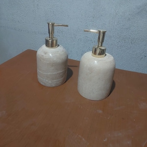 Travertine Marble Liquid Soap Dispenser