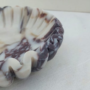 Handgemachte Calacatta Marmor Rüschen Schale: Home Decor
