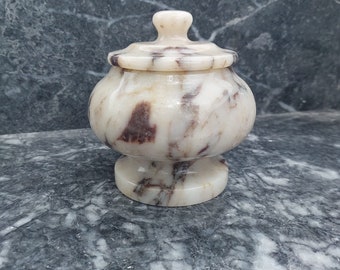 mermer şekerlik baharat saklama kabı