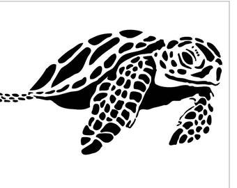 Sea turtle stencil