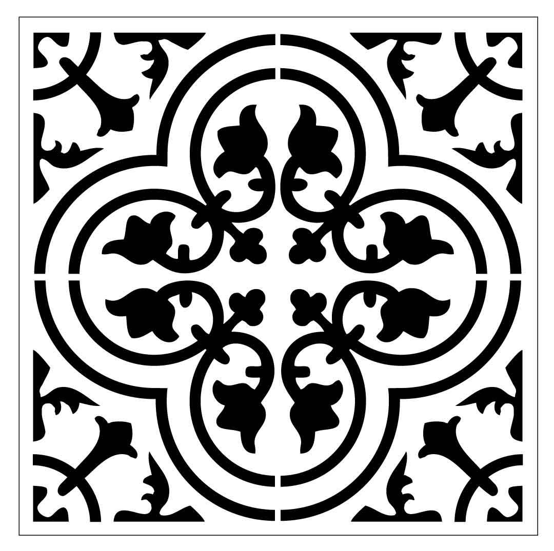 TILE30 Reusable Laser cut Floor Or Wall Tile Stencil Etsy