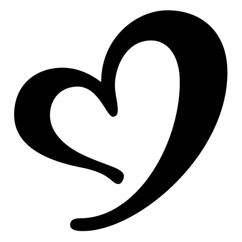 HEART07 Reusable Lasercut Stencil Heart Outline Etsy UK