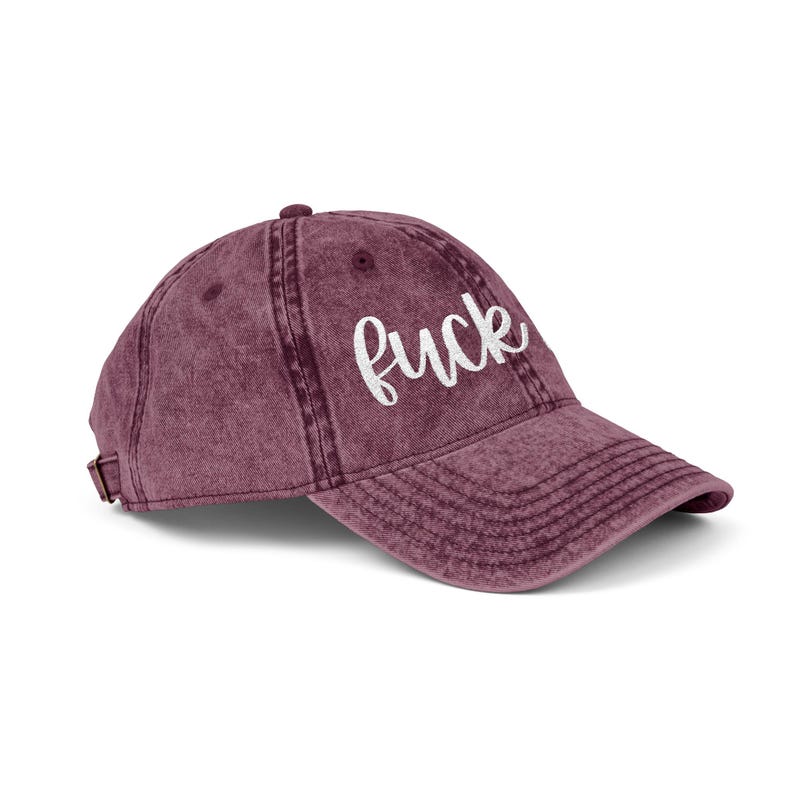 Vintage Embroidered Protest Fuck Ice Hat Anti-ICE Statement Cap image 7