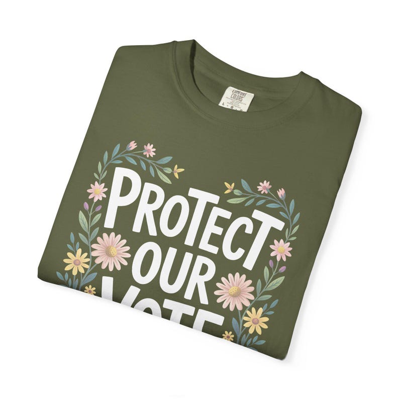 Voting Rights T-Shirt, Pro Democracy Activist Tee, Political Fall Shirt for Women, Progressive Gift, Comfort Colors image 5