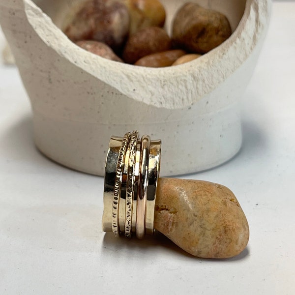 Gold Spinner Ring - Etsy