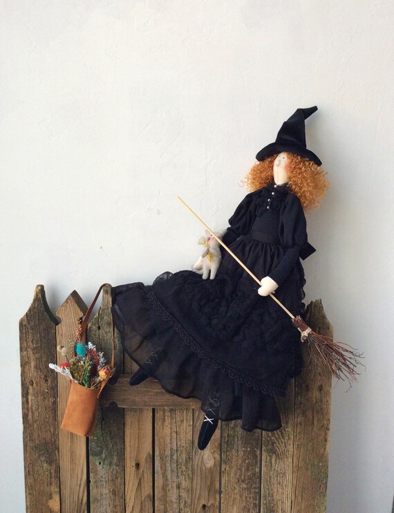 Tilda Little Witch Samantha Helloween Doll Cloth Doll Soft Toy Etsy
