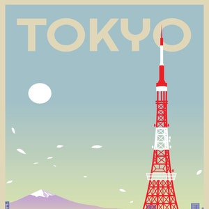 Tokyo Vintage Travel  Advertising Enamel Metal TIN SIGN Wall Plaque