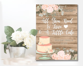 METAL SIGN Cake, Wedding Cake, Table Sign, Table plaque, Wedding Plaque , Signs, Wedding Signs, Help You Self